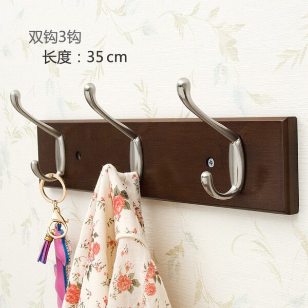 Coat Rack Bamboo Hallway Hat Hook Hanger Bedroom Door Wall-Mounting Hook Corner Room Kitchen Toilet Wall Bracket - Image 7