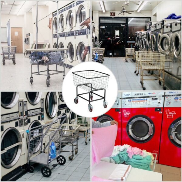 VEVOR Commercial Wire Laundry Cart Laundry Basket - Image 9