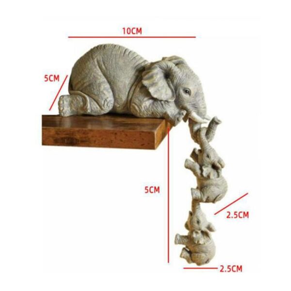 3-piece Elephants Mother Hanging 2-Babies - Image 6