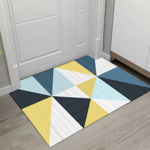 New Geometric Printed Doormat Living Room Anti-slip Carpet Absorbent Shower Bath Mat - Image 3