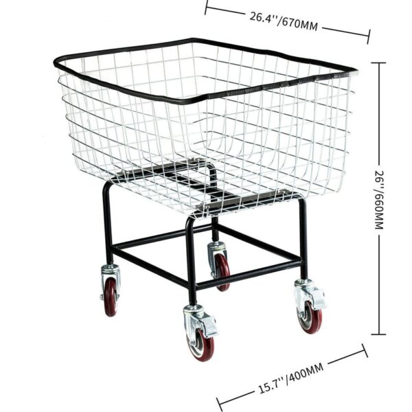 VEVOR Commercial Wire Laundry Cart Laundry Basket - Image 6