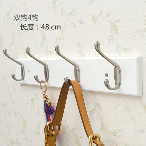 Coat Rack Bamboo Hallway Hat Hook Hanger Bedroom Door Wall-Mounting Hook Corner Room Kitchen Toilet Wall Bracket - Image 8