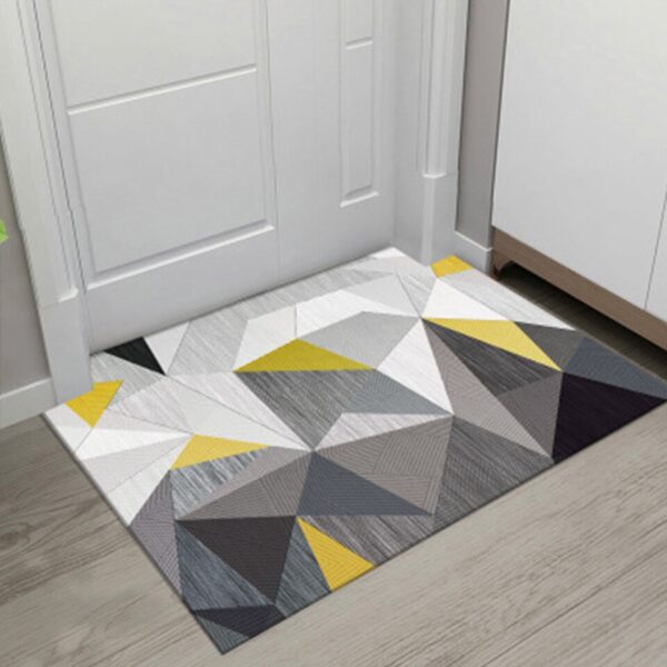 New Geometric Printed Doormat Living Room Anti-slip Carpet Absorbent Shower Bath Mat - Image 19