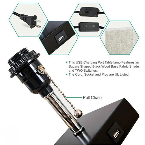 Modern Design Bedside Table Lamp - Image 6