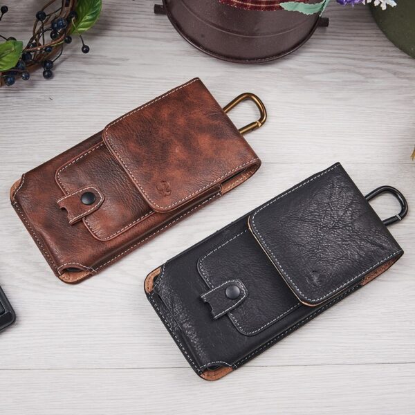 Universal Belt Clip holster leather phone case cover For iphone XS 4.7/5.5/6.3 inches - Image 3