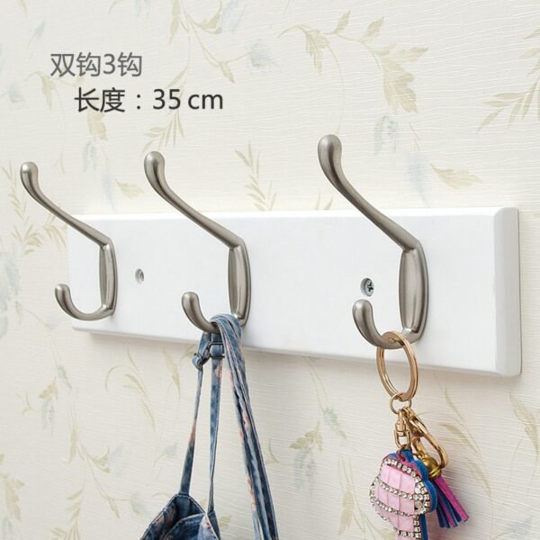 Coat Rack Bamboo Hallway Hat Hook Hanger Bedroom Door Wall-Mounting Hook Corner Room Kitchen Toilet Wall Bracket - Image 3