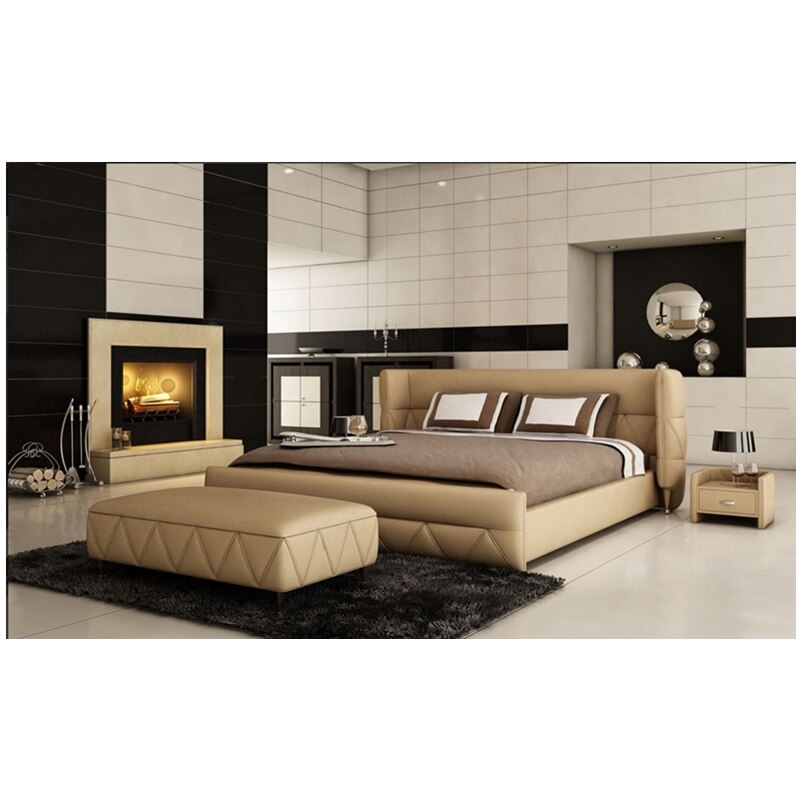 Classic Genuine Leather Bed - Image 6