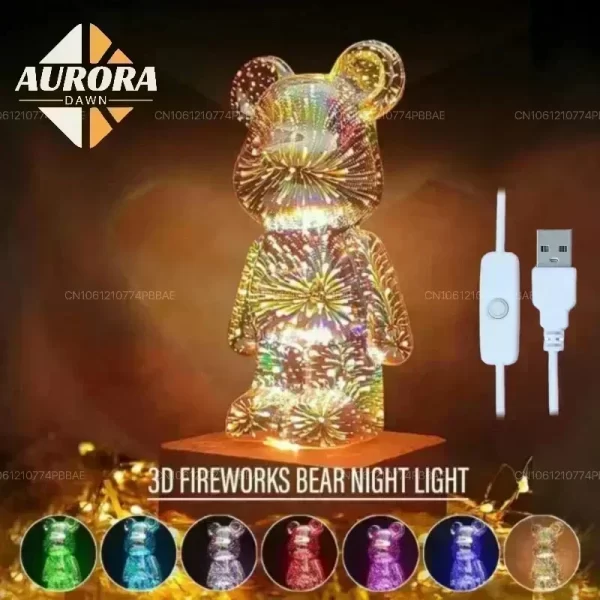 3D Firework Light Bear - Image 8