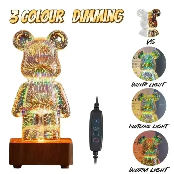 3D Firework Light Bear - Image 9