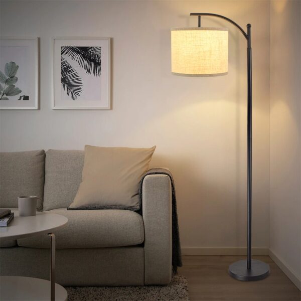 Depuley Nordic Vertical Gold USB Charging Floor Lamp Pole Floor Light Drum Shade - Image 8