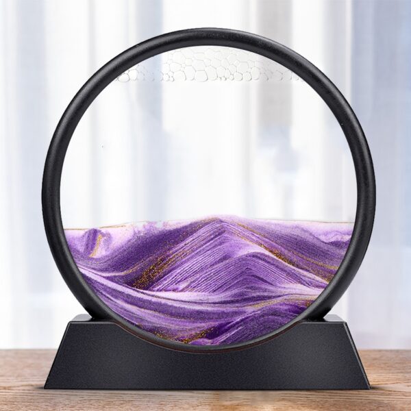 Creative 3D Glass Sandscape in Motion Hourglass Moving Sand Frame Art Picture Display Flowing Gift - Image 17