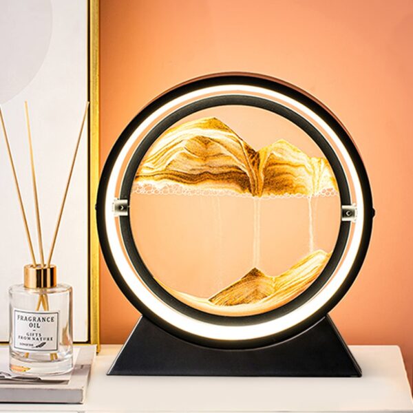 Creative 3D Glass Sandscape in Motion Hourglass Moving Sand Frame Art Picture Display Flowing Gift - Image 6