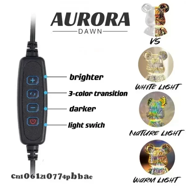 3D Firework Light Bear - Image 6