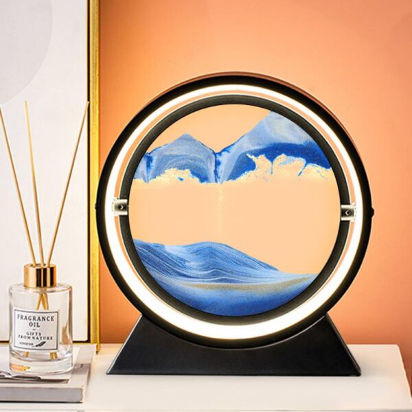 Creative 3D Glass Sandscape in Motion Hourglass Moving Sand Frame Art Picture Display Flowing Gift - Image 9