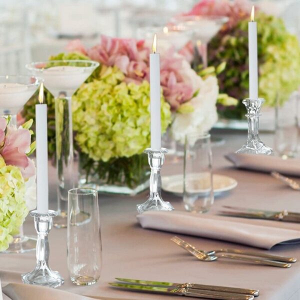 Clear Glass Candle Holders Wedding Table Centerpiece - Image 11