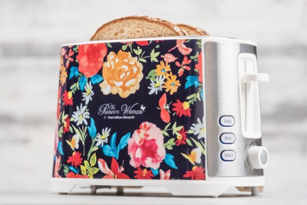 The Pioneer Woman Fiona Floral Extra-Wide Slot 2-Slice Toaster - Image 3