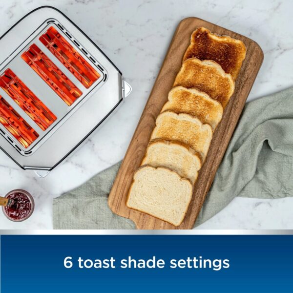 toaster4-Slice Touchscreen Toaster with Digital Countdown Timer, Stainless Steel (US Stock) - Image 3