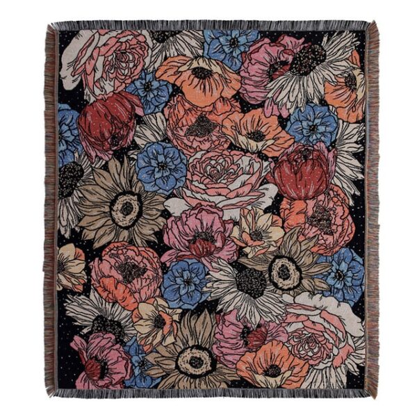 Boho Floral Blankets For Beds Sofa Summer Bed Throw Cover Aesthetic Soft Cotton - Image 5