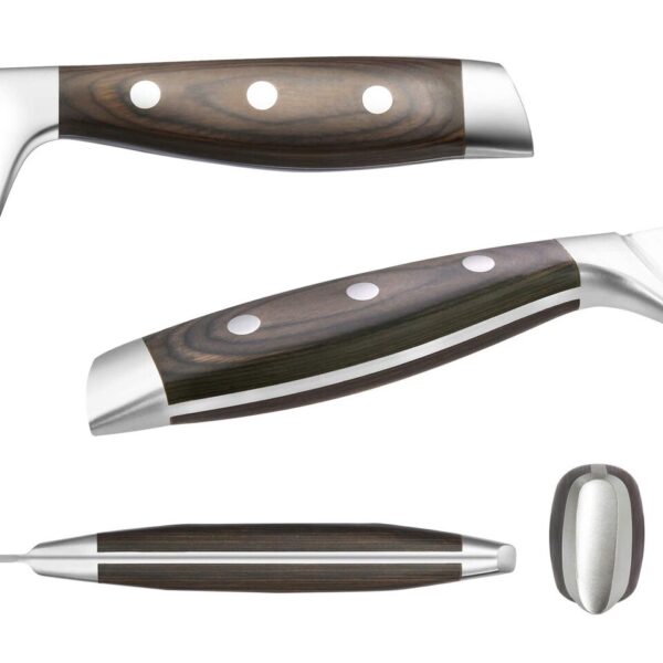 7pcs/8pcs Set Wood Handle Kitchen Knives Kitchen Cutting Tool Block Set With Sharpener 1.4116 Stainless Steel Blade Scissors - Image 7