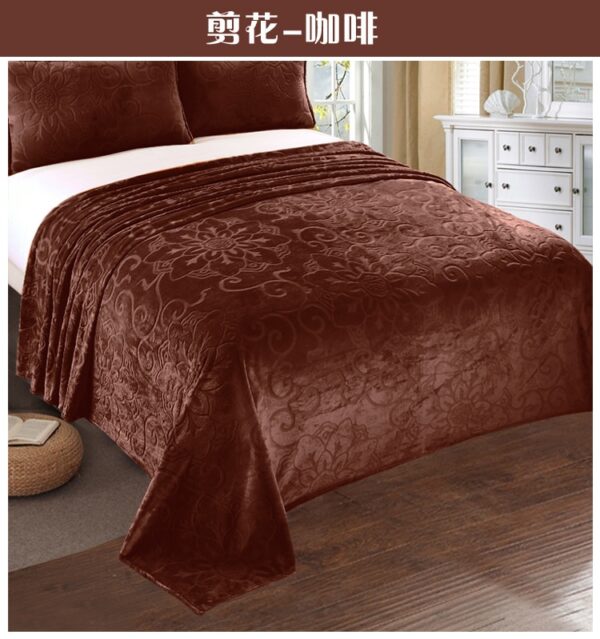 Solid Soft Warm Velvet Blanket - Image 16