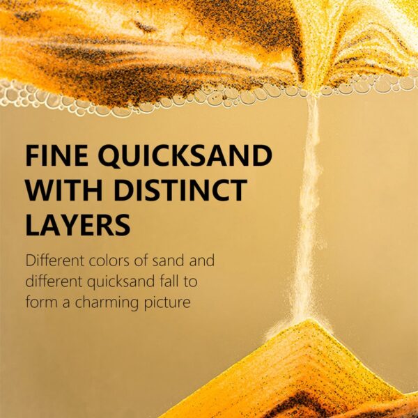 Creative 3D Glass Sandscape in Motion Hourglass Moving Sand Frame Art Picture Display Flowing Gift - Image 5