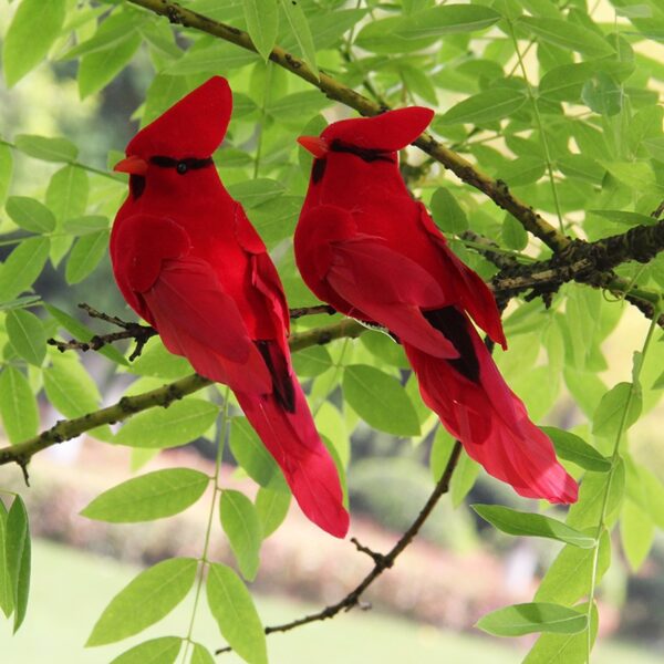 2pcs Simulation Feather Birds with Clips for Garden Lawn Tree - Image 4