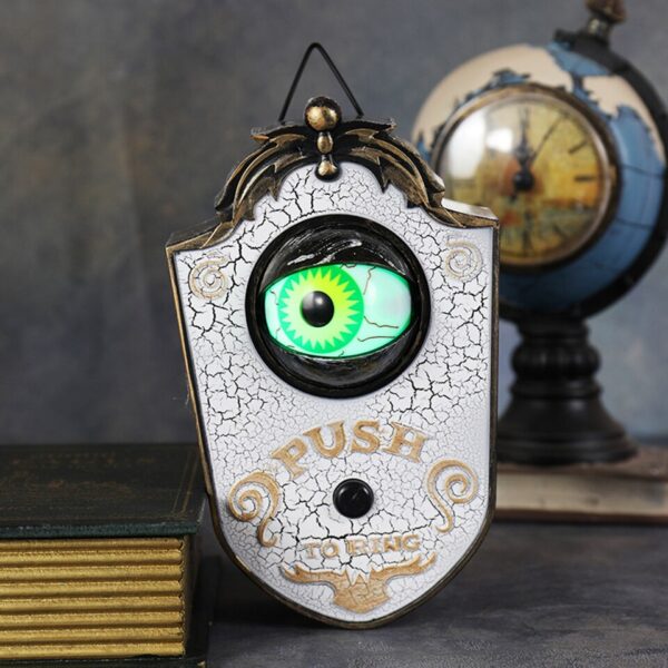 Luminous Eyes Doorbell Haunted Decorations Eyeball Doorbell Horror Props Creepy Eyes Doorbell - Image 4