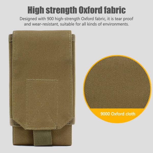900D Oxford Cloth Molle Mobile Phone Belt Pouch EDC Gadget Hanging Waist Pocket - Image 3