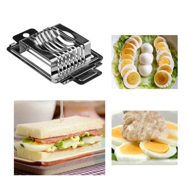 Stainless Steel Egg Cutter Multifunctional Fruit Slicer - Image 7