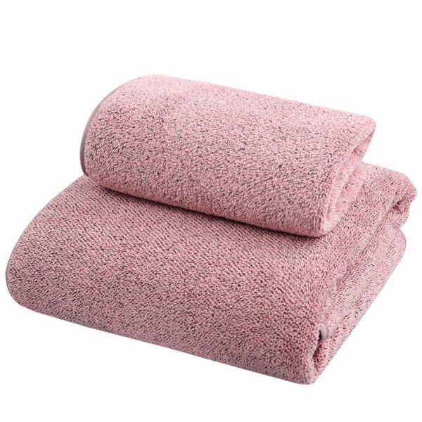 Bamboo Charcoal Coral Velvet Fiber Bath Towel Adult Quick-drying Soft Absorbent Solid Color - Image 12