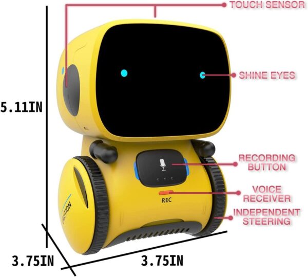 Emo Robot Smart Robots Dance Voice Command Sensor, Singing, Dancing, Repeating Robot Toy for kids - Image 18