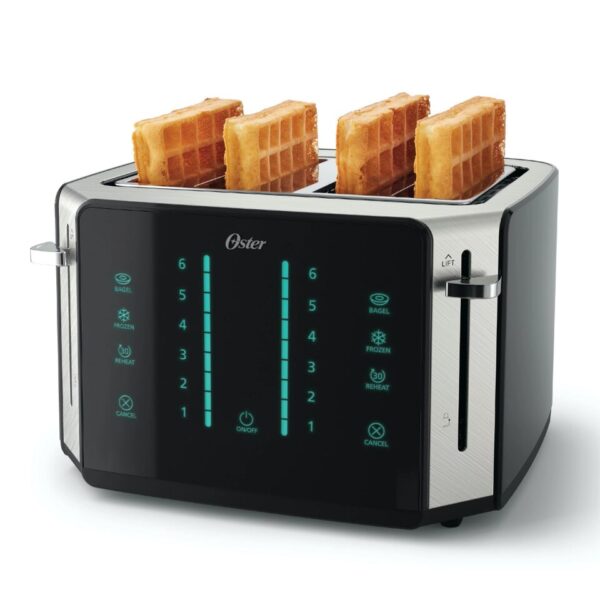 toaster4-Slice Touchscreen Toaster with Digital Countdown Timer, Stainless Steel (US Stock)