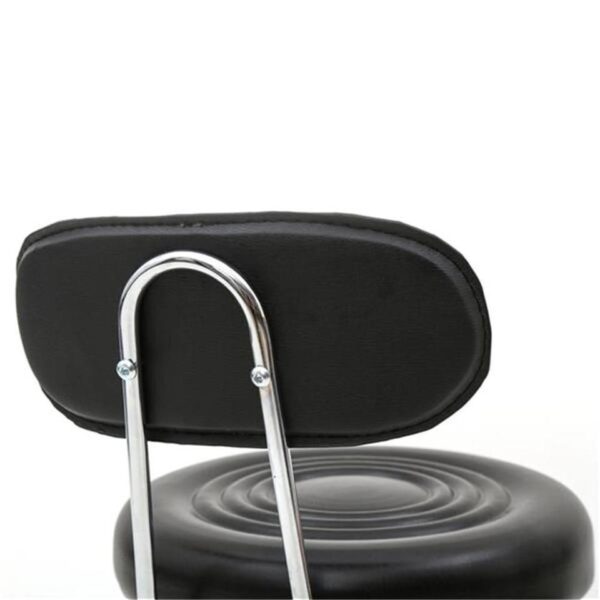 US Ready Stock Rolling  Swivel Pu  Leather Salon Stool Chair With Back Support For Office - Image 5
