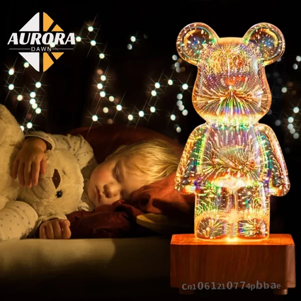 3D Firework Light Bear