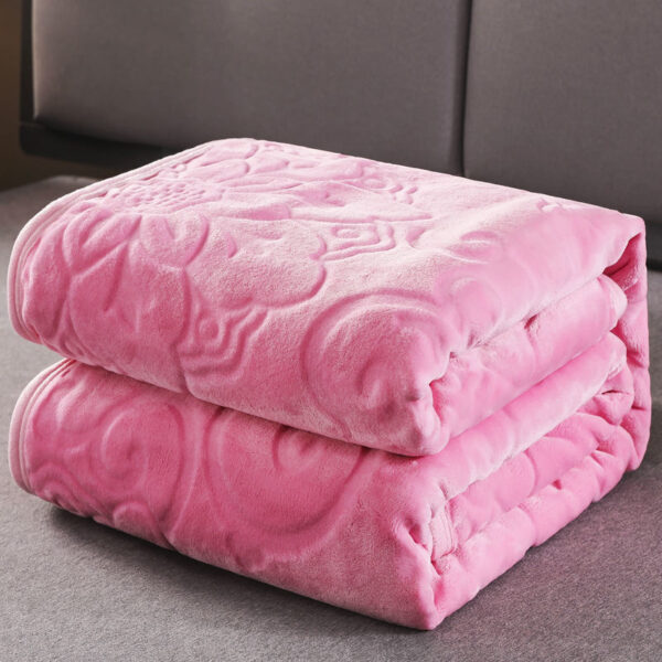 Solid Soft Warm Velvet Blanket - Image 15