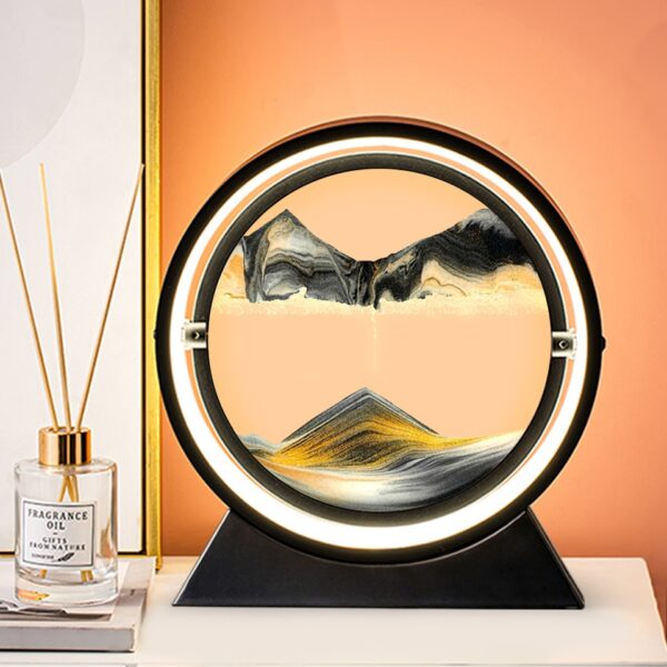 Creative 3D Glass Sandscape in Motion Hourglass Moving Sand Frame Art Picture Display Flowing Gift - Image 16