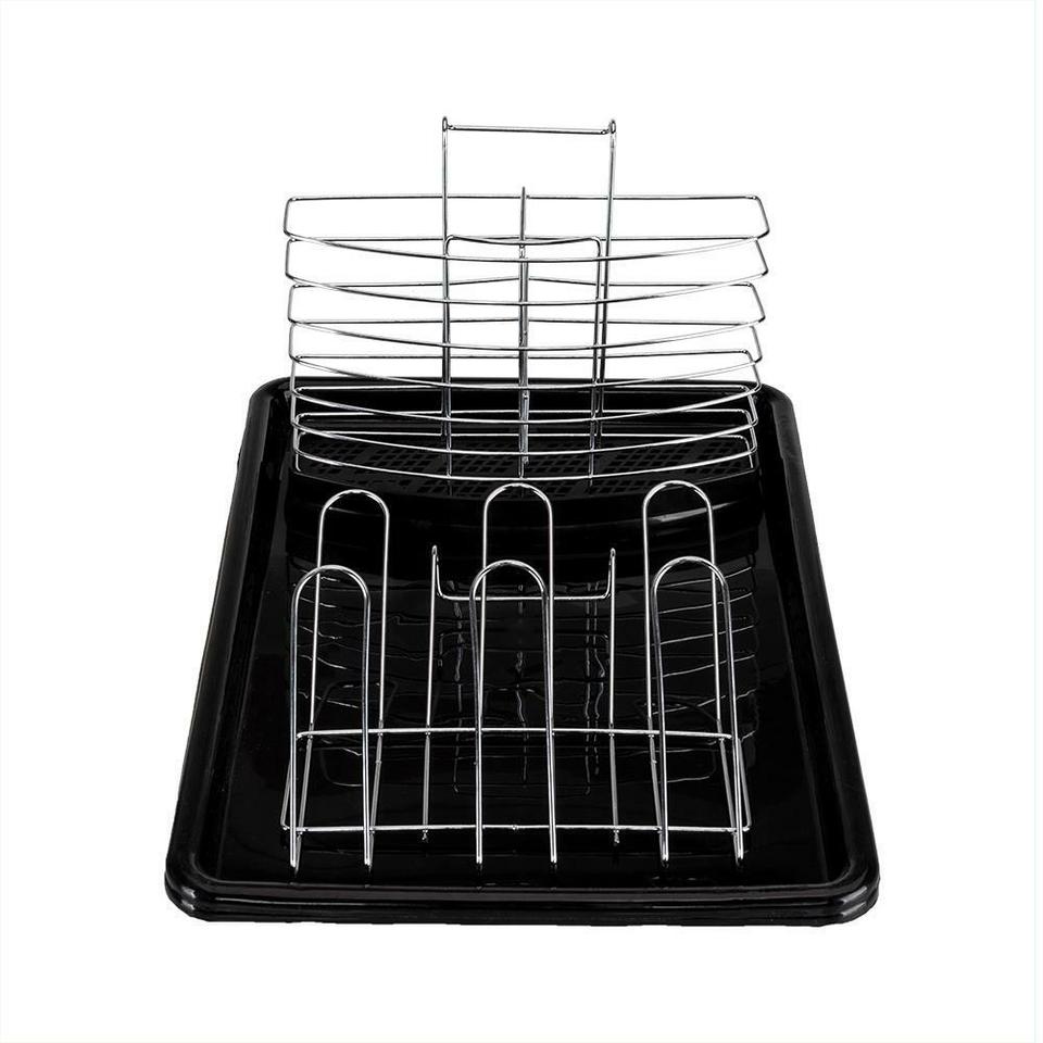 2-Tier Dish Drying Rack Stainless Steel Drainer Kitchen Storage Space Saver NEW - Image 4