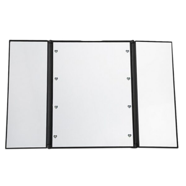 Triangular Stable Compact 3 Folding Makeup Mirrors - Image 9