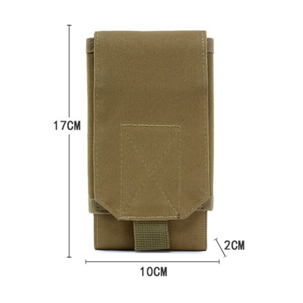 900D Oxford Cloth Molle Mobile Phone Belt Pouch EDC Gadget Hanging Waist Pocket - Image 2