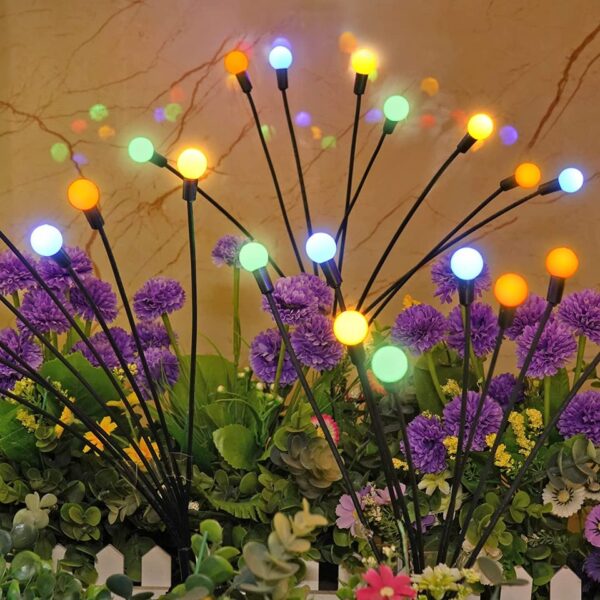 10LED Solar Firefly Lights Solar Garden - Image 2
