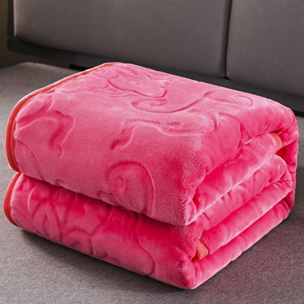 Solid Soft Warm Velvet Blanket - Image 4