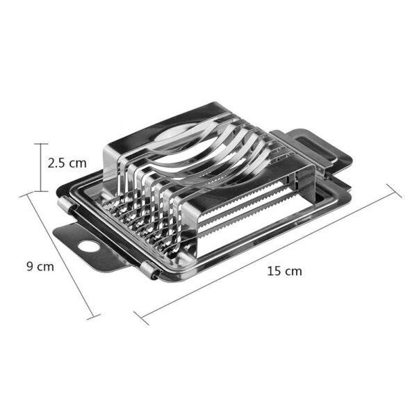 Stainless Steel Egg Cutter Multifunctional Fruit Slicer - Image 5