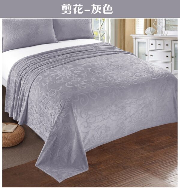Solid Soft Warm Velvet Blanket - Image 13