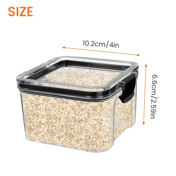 Airtight Food Storage Container with Lids Clear Plastic Dry Food Canisters - Image 6