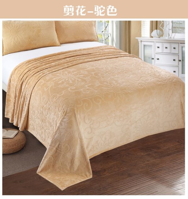 Solid Soft Warm Velvet Blanket - Image 7