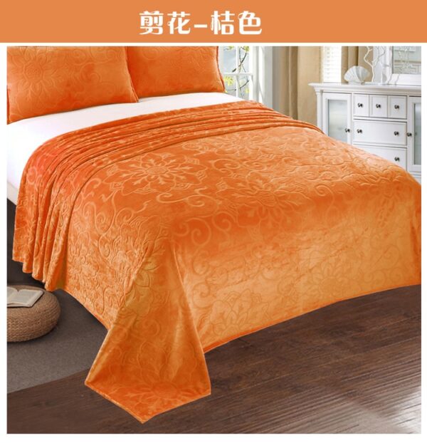 Solid Soft Warm Velvet Blanket - Image 12