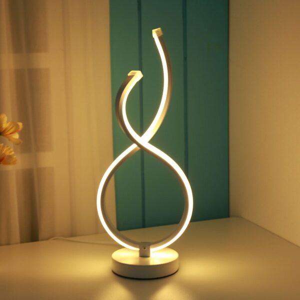 Modern Table Lamp Acrylic Metal Desk Lamps Bedroom Bedside Decoration